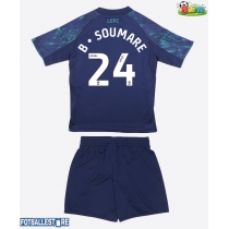 Leicester City Boubakary Soumare #24 Bortedraktsett Barn 2025-26 Kortermet (+ Korte bukser)